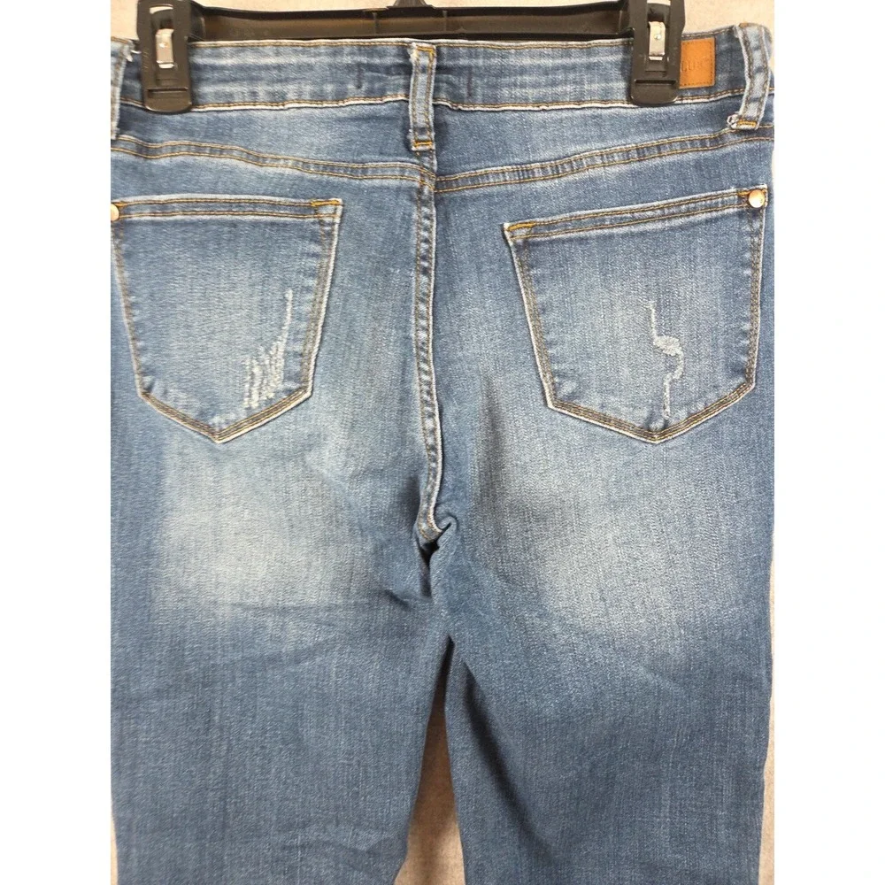 Judy Blue Jeans Womens 29 Relaxed Fit‎ Bohemian Stretch Distressed Ankle 29x25